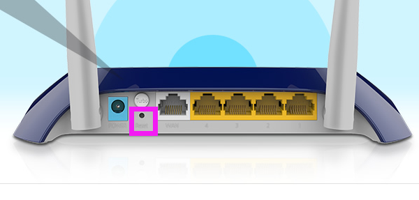 按住TL-WR841N的复位按钮,来恢复出厂设置 按住TL-WR841N的复位按钮,来恢复出厂设置