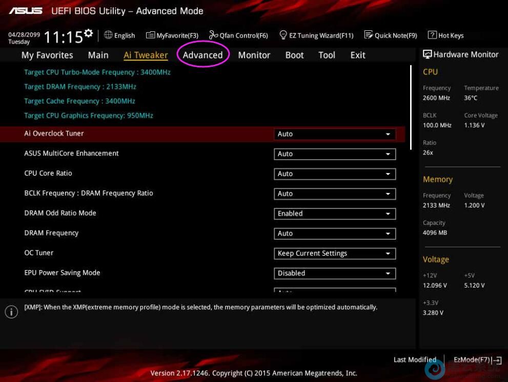 进入bios的高级模式