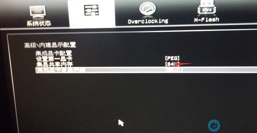 选择集显共享显存