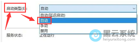 修改启动类型为自动