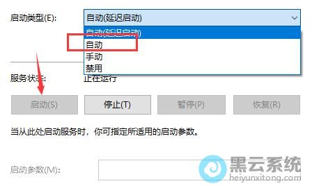 修改启动类型为自动