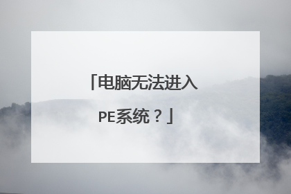 �����޷�����PEϵͳ��