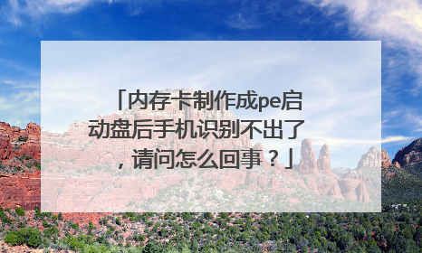 �ڴ濨������pe�����̺��ֻ�ʶ�𲻳��ˣ�������ô���£�