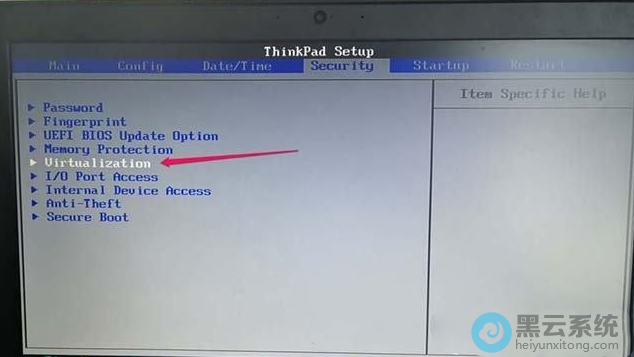 进入virtualization