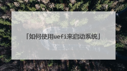 ���ʹ��uefi������ϵͳ