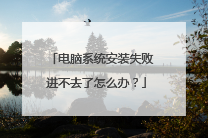 ����ϵͳ��װʧ�ܽ���ȥ����ô�죿