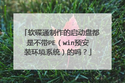 ����ͨ�����������̶��ǲ���PE��winԤ��װ����ϵͳ������