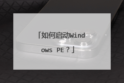 �������Windows PE��