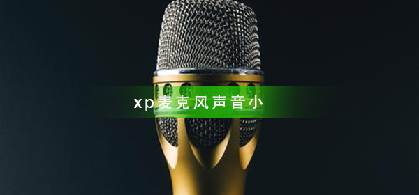 xp麦克风声音小怎么调整_xp麦克风声音小调整方法