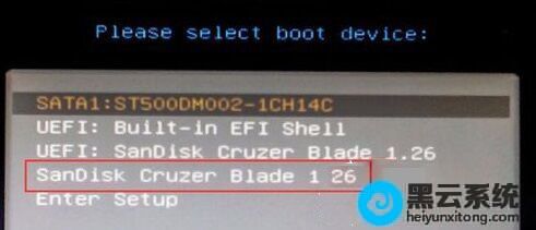 ѡ��ʶ�𵽵�U��