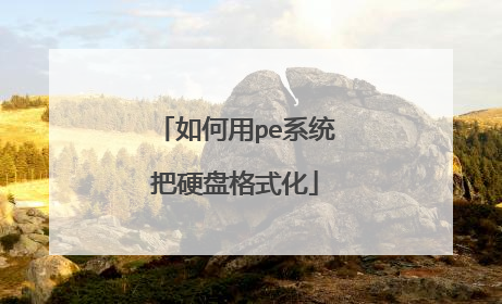 �����peϵͳ��Ӳ�̸�ʽ��