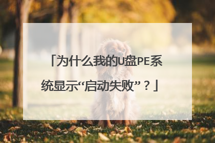 Ϊʲô�ҵ�U��PEϵͳ��ʾ������ʧ�ܡ���