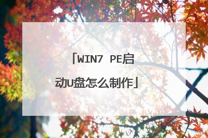 WIN7 PE����U����ô����