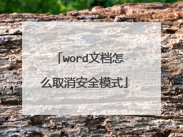 word�ĵ���ôȡ����ȫģʽ