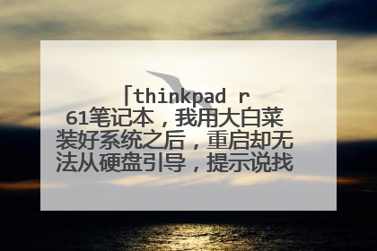 thinkpad r61�ʼǱ������ô�ײ�װ��ϵͳ֮������ȴ�޷���Ӳ����������ʾ˵�Ҳ����κ�Ӳ��