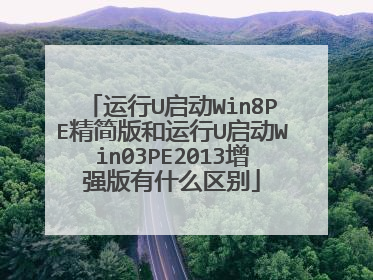 ����U����Win8PE����������U����Win03PE2013��ǿ����ʲô����