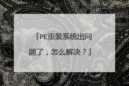 PE��װϵͳ�������ˣ���ô�����