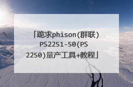 ����phison(Ⱥ��) PS2251-50(PS2250)��������+�̳�