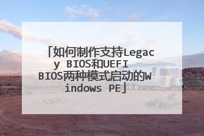 �������֧��Legacy BIOS��UEFI BIOS����ģʽ������Windows PE