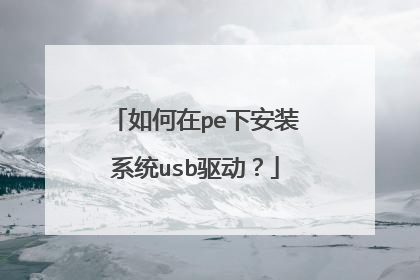 �����pe�°�װϵͳusb������