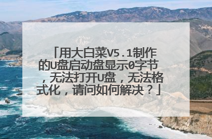 �ô�ײ�V5.1������U����������ʾ0�ֽڣ��޷���U�̣��޷���ʽ����������ν����