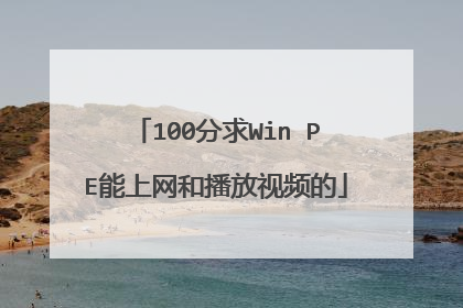 100����Win PE�������Ͳ�����Ƶ��