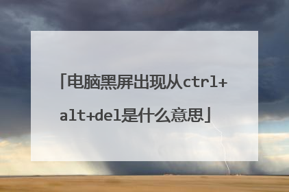 ���Ժ������ִ�ctrl+alt+del��ʲô��˼