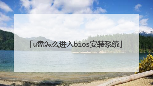 u����ô����bios��װϵͳ