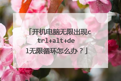 �����������޳���ctrl+alt+del����ѭ����ô�죿