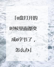 U�̴򿪵�ʱ�����涼���0�ֽ��ˣ���ô��