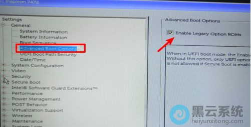 advanced boot options