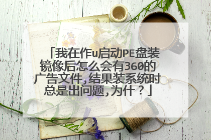 ������u����PE��װ�������ô����360�Ĺ���ļ�,���װϵͳʱ���ǳ�����,Ϊʲ��