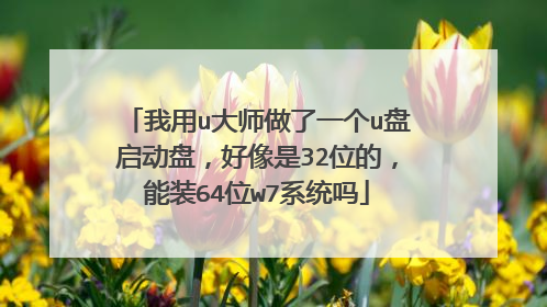 ����u��ʦ����һ��u�������̣�������32λ�ģ���װ64λw7ϵͳ��