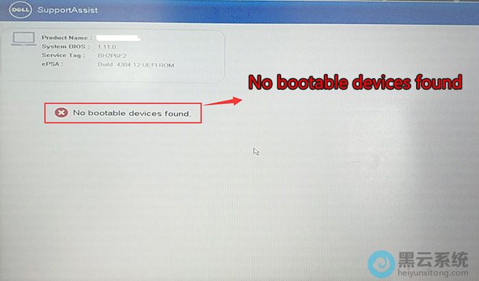 NO Boot Device Found
