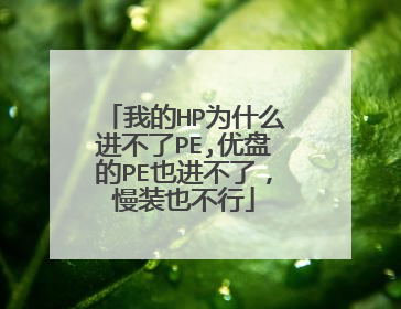 �ҵ�HPΪʲô������PE,���̵�PEҲ�����ˣ���װҲ����