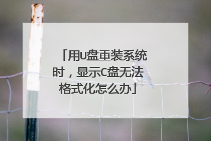 ��U����װϵͳʱ����ʾC���޷���ʽ����ô��