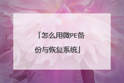 ��ô��΢PE������ָ�ϵͳ