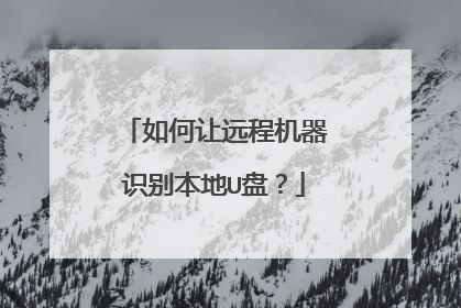 �����Զ�̻���ʶ�𱾵�U�̣�