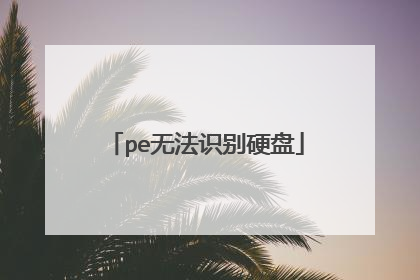 pe�޷�ʶ��Ӳ��