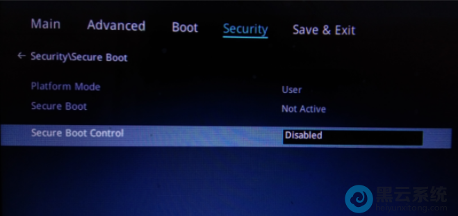 Secure Boot Control ��Enabled �ĳ�Disabled