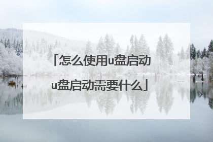 ��ôʹ��u������ u��������Ҫʲô