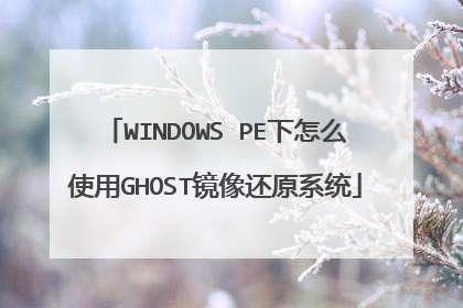 WINDOWS PE����ôʹ��GHOST����ԭϵͳ