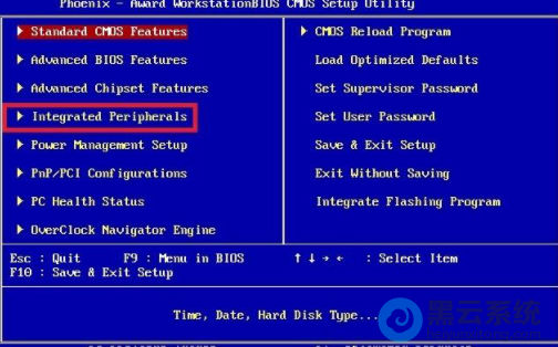 �ҵ���Integrated peripherals��ѡ�