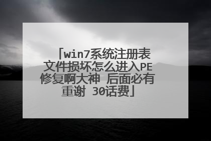 win7ϵͳע����ļ�����ô����PE�޸������� ���������л 30����