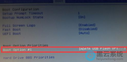 ѡ��boot option #1����