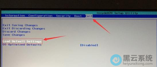 ѡ��Load Default Settings�س���������