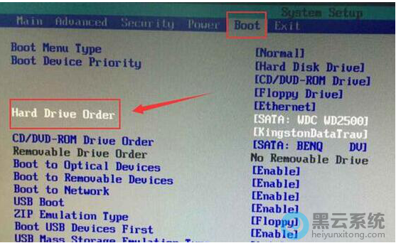 �л���bootѡ��