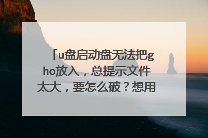 u���������޷���gho���룬����ʾ�ļ�̫��Ҫ��ô�ƣ�����u��װϵͳ��