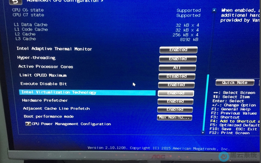 ��Intel Virtualization Technology����Ϊ��Enabled��