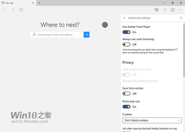 Win10Ԥ����10125��Edge�����������